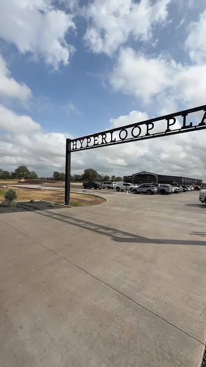Hyperloop Plaza entrance sign